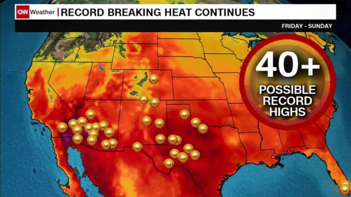 Extreme heatwave USA