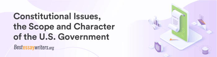Constitutional Issues, the Scope and Character of the U.S. Government ... Constitutional issues US