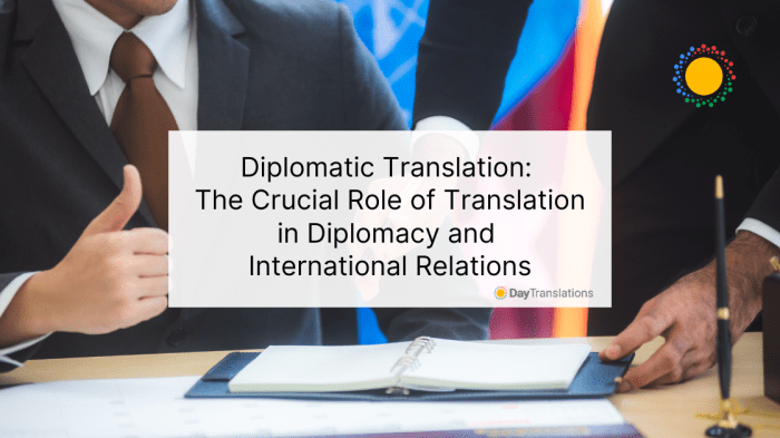 Diplomatic Translation - Day Translations Blog Diplomatic relations USA