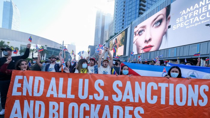 Sanctions by the US